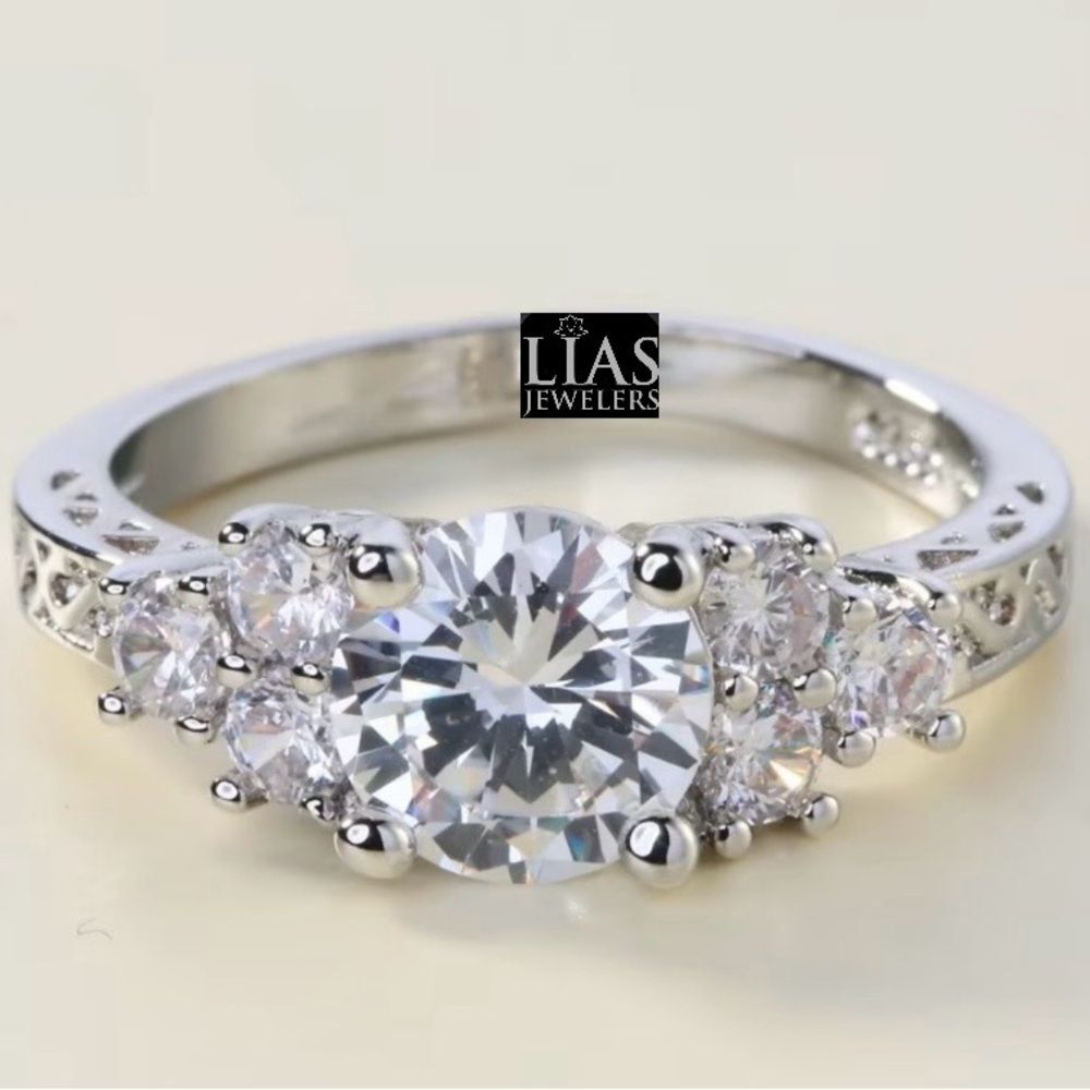 Brand New 18k White Gold Wedding Ring, Engagement Ring